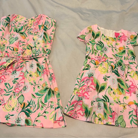 Matching mommy daughter Lilly Pulitzer Romper and Dress Set
